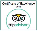 Tripadvisor certificate of excellence 2018